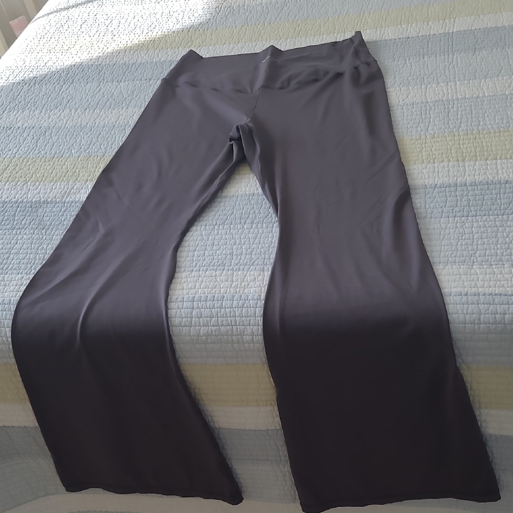 Wide Leg Gray Casual Pants